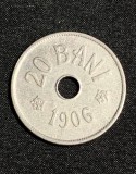 Moneda 20 bani 1906 fără semn