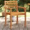 Gossi scaune de gradina, 8 buc, 59x55x85 cm, lemn masiv de acacia