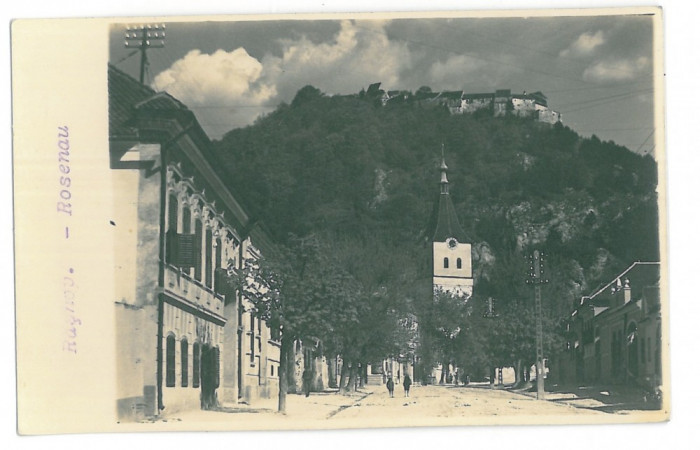 5004 - RASNOV, Brasov, Romania - old postcard, real PHOTO - unused