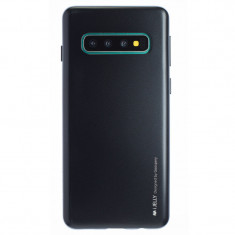 Husa Jelly Metal Samsung Galaxy S10 Goospery Negru foto