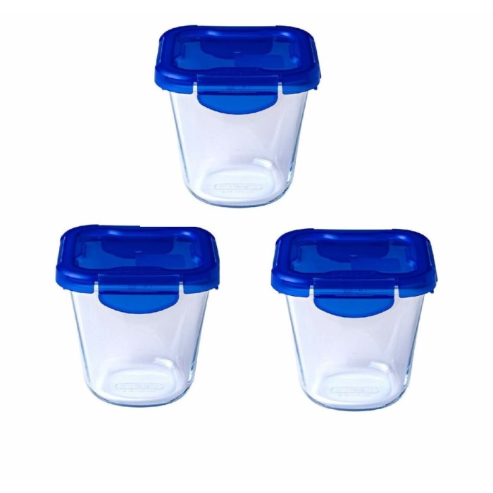 Set de Cutii pentru Pr&acirc;nz Pyrex Transparent 3 Piese