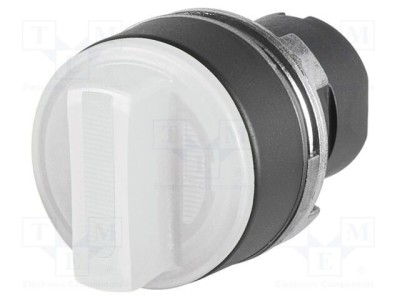 Comutator rotativ EAO 22mm Alb IP65 Proeminent 2 Pozitii foto