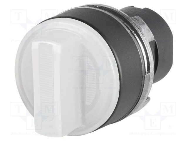 Comutator rotativ EAO 22mm Alb IP65 Proeminent 2 Pozitii
