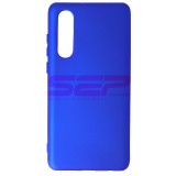 Husa Silicon Electric Blue Huawei P30, High Copy, Protectie Camera