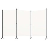 Cumpara ieftin Paravan de camera cu 3 panouri, alb, 260 x 180 cm, textil
