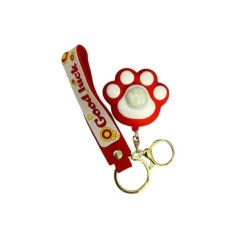 Jucărie interactivă Mini Lăbuță cu lumini, Breloc, Roșu, 7cm