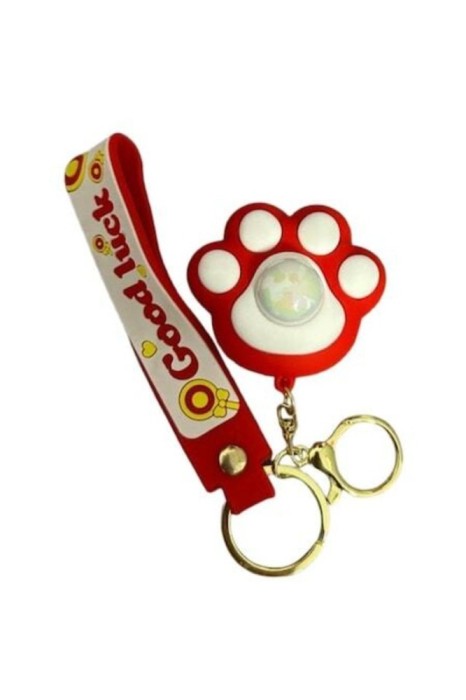 Jucărie interactivă Mini Lăbuță cu lumini, Breloc, Roșu, 7cm