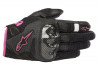 Manusi touring moto dame Alpinestars Stella Smx-1 V2, negru/roz, marime XS