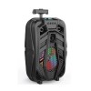 Boxa Portabila Troler ZQS8133, 45W, Bluetooth 5.0, USB, SD, AUX, MP3, Radio, Karaoke, Baterie 1800mAh, Lumini LED