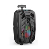 Boxa Portabila Troler ZQS8133, 45W, Bluetooth 5.0, USB, SD, AUX, MP3, Radio, Karaoke, Baterie 1800mAh, Lumini LED
