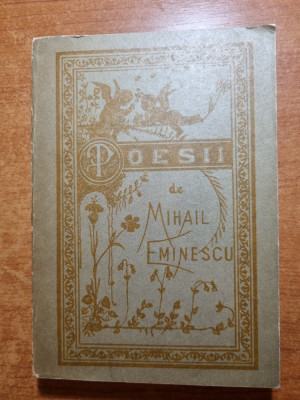 poesii - de mihai eminescu - reeeditarea cartii din anul 1884- aparuta in 1989 foto