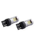 Set 2 Becuri Led Auto, W21/5W, T20, Canbus, 12/24V, Alb, Xenon Bright
