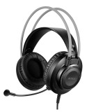 CASTI A4TECH cu fir, tip standard, utilizare multimedia (PC and more), microfon pe casca, gri, USB, &amp;quot;FH200U-GR&amp;quot; (timbru verde 0.8 lei)