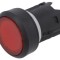 Comutator apăsare 22mm roșu plat