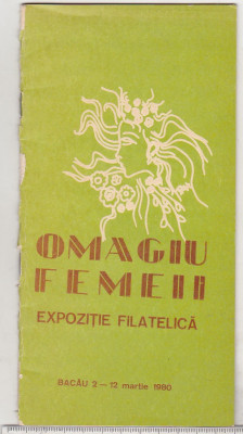 bnk fil Catalogul Expofil Omagiu femeii Bacau 1980 foto