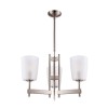 Lustra Candelabru GoodHome Quadryx, argintiu, surse 3 x (E14), IP20