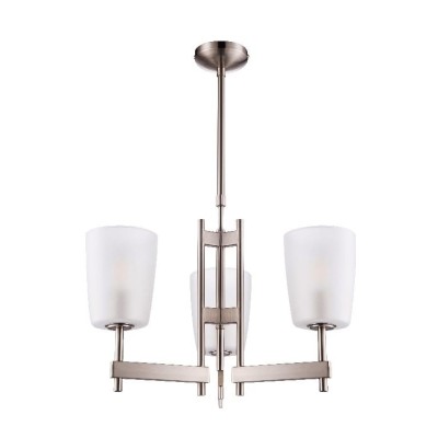 Lustra Candelabru GoodHome Quadryx, argintiu, surse 3 x (E14), IP20 foto