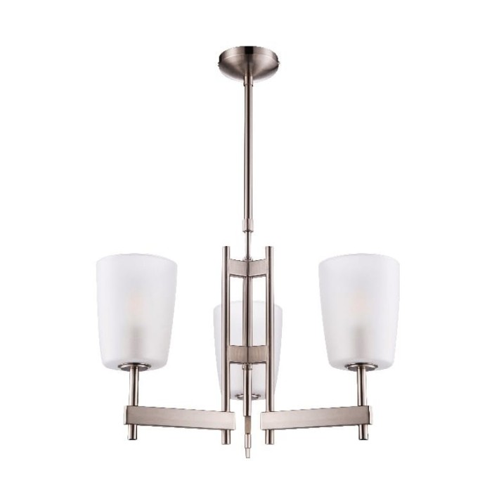 Lustra Candelabru GoodHome Quadryx, argintiu, surse 3 x (E14), IP20
