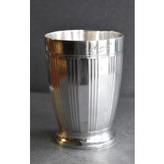 Pahar Art Deco din argint masiv Franta anii 1920 mester argintar Puiforcat - cel mai renumit argintar Art Deco