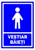 indicator pentru vestiar baieti