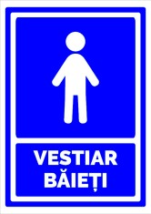 indicator pentru vestiar baieti foto