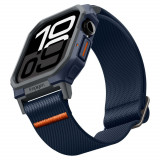 Husa pentru apple watch 10 46mm + curea - spigen lite fit &quot;pro&quot; - navy blue