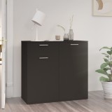 Gossi servanta, negru, 80x36 x75 cm, pal