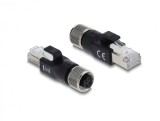 Adaptor M12 X-coded 4 pini la RJ45 M-T, Delock 90832