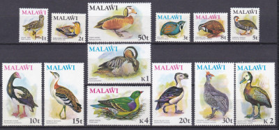 DB1 Fauna Pasari 1975 Malawi 13 v. MNH foto
