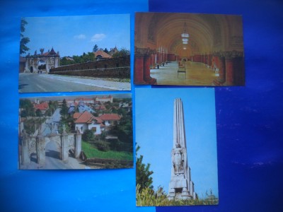 HOPCT LOT 2806 ALBA IULIA-JUD ALBA -4 CARTI POSTALE-NECIRCULATE foto