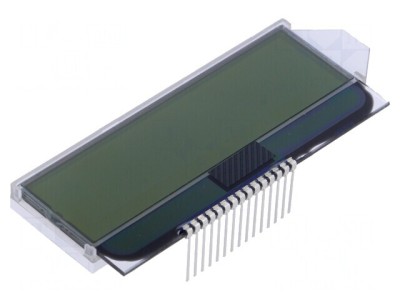 Afișaj LCD Alfanumeric 16x2 FSTN 76x28mm LED foto