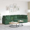 VidaXL Canapea modulară cu perne, verde &icirc;nchis, țesătură velur