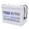 Acumulator AGM VRLA 12V 77Ah GEL Deep Cycle TED Battery Expert Holland 260x167x210mm M6 SafetyGuard Surveillance