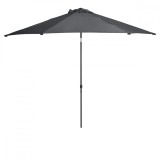 Umbrela gradina rotunda gri, 223 x 270 cm