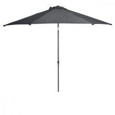 Umbrela gradina rotunda gri, 223 x 270 cm