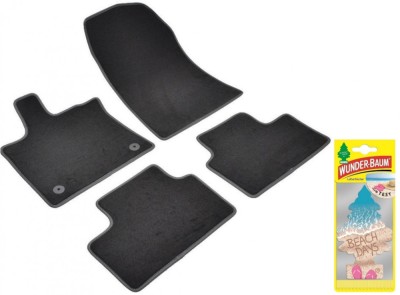 Covorase auto din mocheta Umbrella pentru Renault Captur II (2019-prezent) + Odorizant Auto Bradut Wunder-baum Beach Days foto