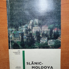 editura meridiane - slanic moldova-mic indreptar turistic-contine si harta-1969