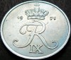 Moneda 2 ORE - DANEMARCA, anul 1971 *cod 1489 C = A.UNC, Europa