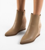 Cumpara ieftin Botine dama Bray Khaki