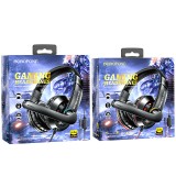 Căști Gaming cu Microfon, Borofone BO102, cu Sunet Imersiv și Confort Extins, Jack 3,5 mm - Negru