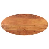 Cumpara ieftin Blat de masa oval, 120x60x2,5 cm, lemn masiv de acacia