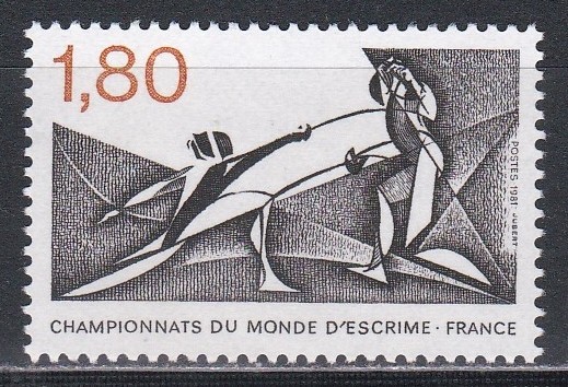 Franta 1981 - Campionatele Mondiale de Scrimă - Clermont-Ferrand, MNH