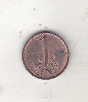 bnk mnd Olanda 1 cent 1964
