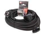 Prelungitor electric negru 20m 16A