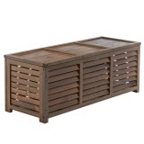 Cumpara ieftin Lada depozitare pentru gradina, lemn maro, Ladam 121x44,5x45 cm