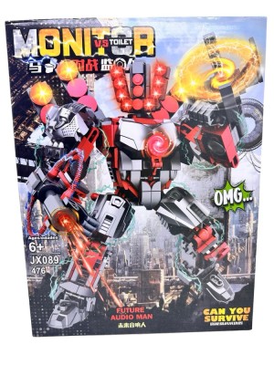 Set constructie Skibidi Toilet Future Audio Man JX089 476 piese foto