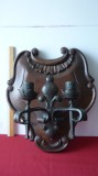 APLICA ELECTRICA DIN LEMN SCULPTAT SI FIER FORJAT