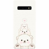 Husa silicon pentru Samsung Galaxy S10 Plus, Family Bear