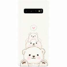 Husa silicon pentru Samsung Galaxy S10 Plus, Family Bear