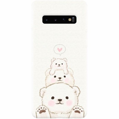 Husa silicon pentru Samsung Galaxy S10, Family Bear foto